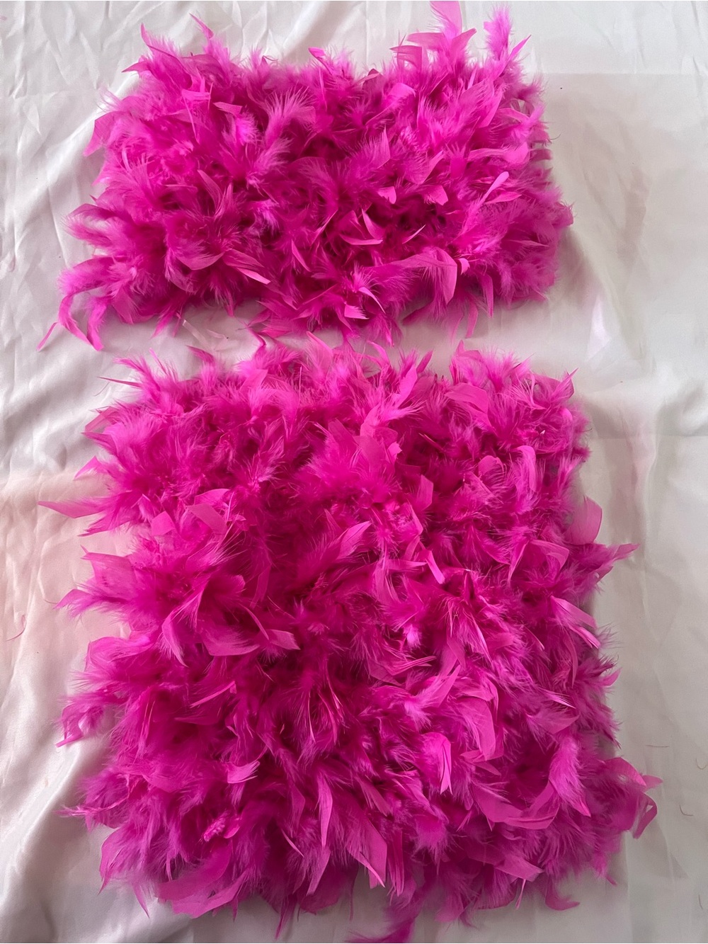 Fashion Nova Hot Pink Feather Hair Accessories Set